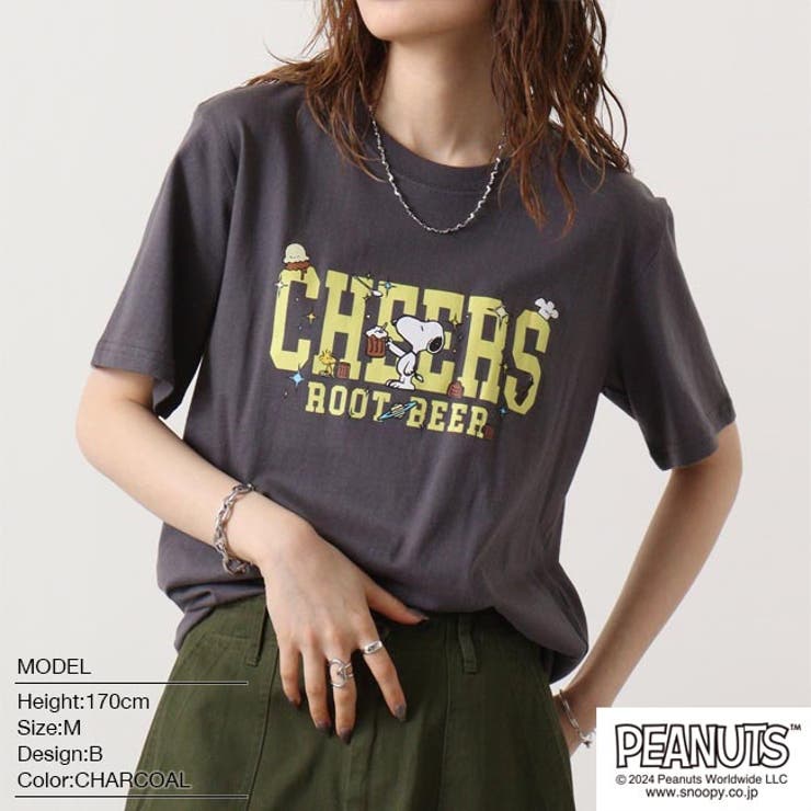 スヌーピー Tシャツ 半袖 プリント SNOOPY PEANUTS | CharaBasket | 詳細画像14 