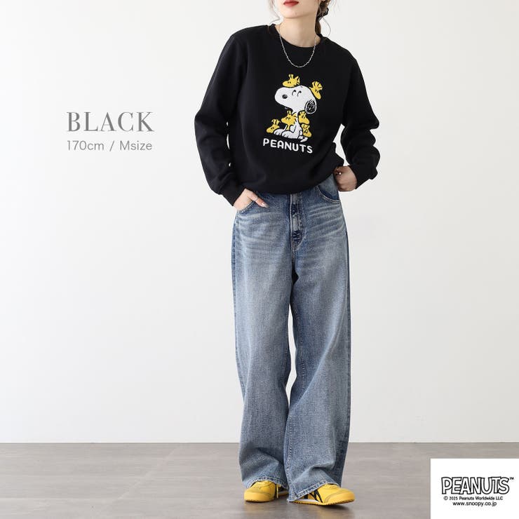 スヌーピー ウッドストック 裏起毛トレーナー | CharaBasket | 詳細画像8 