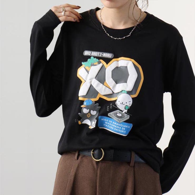 バッドばつ丸 長袖 Tシャツ カジュアル サンリオキャラクターズ | CharaBasket | 詳細画像1 