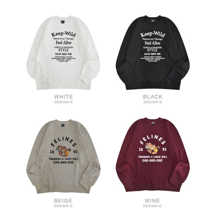 スウェット プリント トレーナー[品番：YSDW0002163]｜CharaBasket