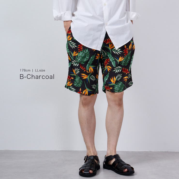 アロハ ハーフ パンツ ハワイアン 夏 カジュアル サーフ ALOHA | CharaBasket | 詳細画像4 