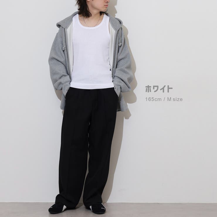 タンクトップ トップス インナー 下着 スポーツ ジム ノースリーブ | CharaBasket | 詳細画像12 