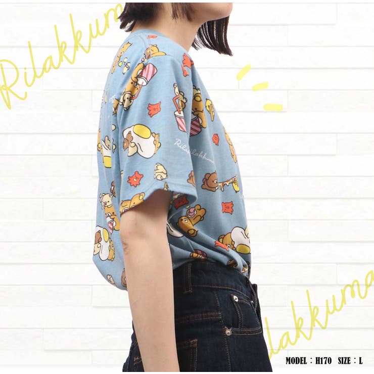 リラックマ プリントTシャツ 半袖 | CharaBasket | 詳細画像1 