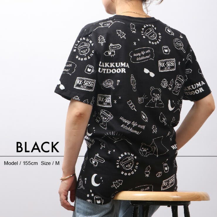 リラックマ アウトドア Tシャツ 半袖 春夏 Rilakkuma San-x[品番