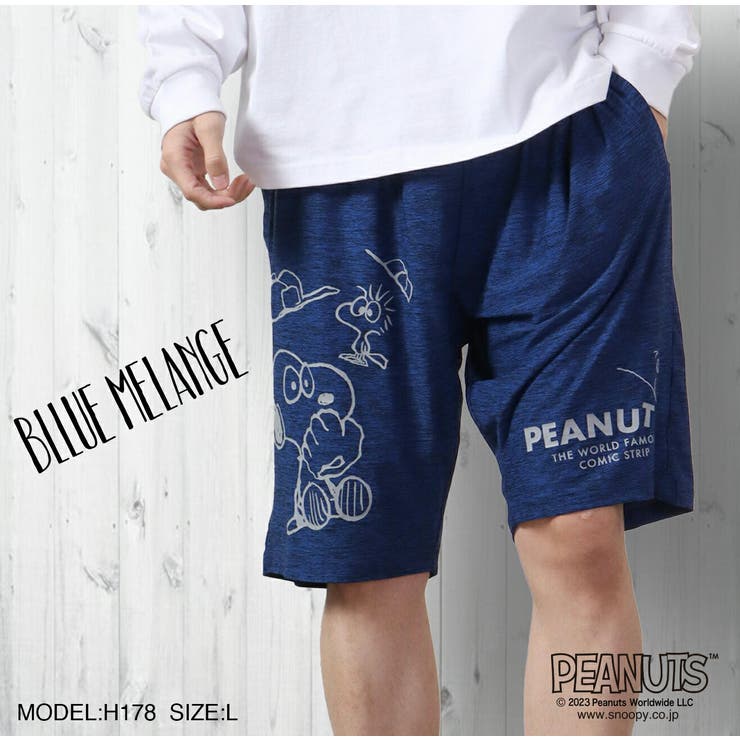 スヌーピーハーフパンツパンツプリントベースボールSNOOPYPEANUTS