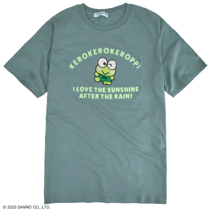けろけろけろっぴ 刺繍 Tシャツ 半袖 春夏 チェーンステッチ[品番