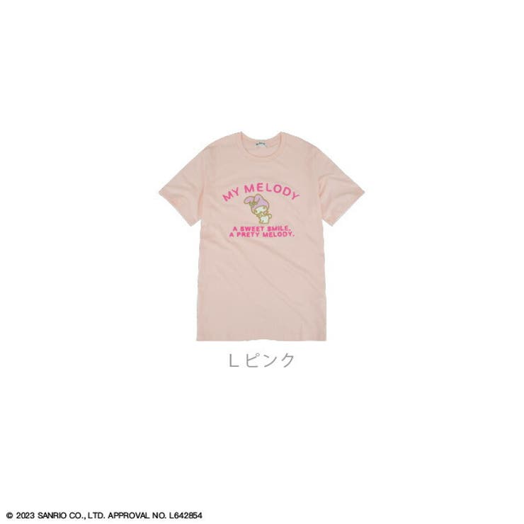 マイメロディ マイメロ 刺繍 Tシャツ 半袖 春夏   チェーンステッチ | CharaBasket | 詳細画像4 