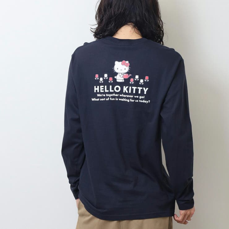 ハローキティ ロンT 長袖 Tシャツ サンリオキャラクターズ プリント 春 秋 | CharaBasket | 詳細画像1 