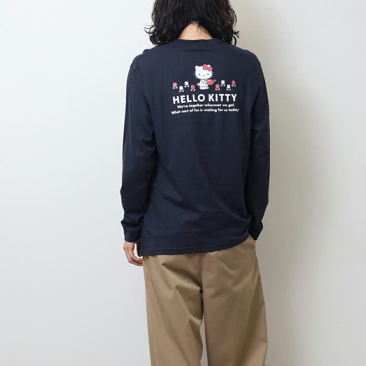 ハローキティ ロンT 長袖 Tシャツ サンリオキャラクターズ プリント 春 秋 | CharaBasket | 詳細画像2 