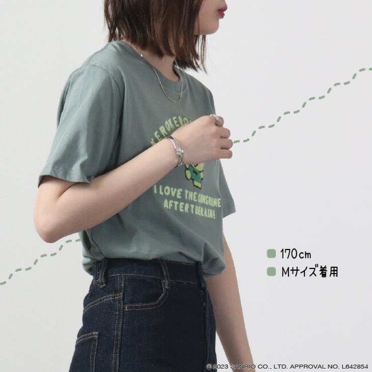 けろけろけろっぴ 刺繍 Tシャツ 半袖 春夏 チェーンステッチ[品番
