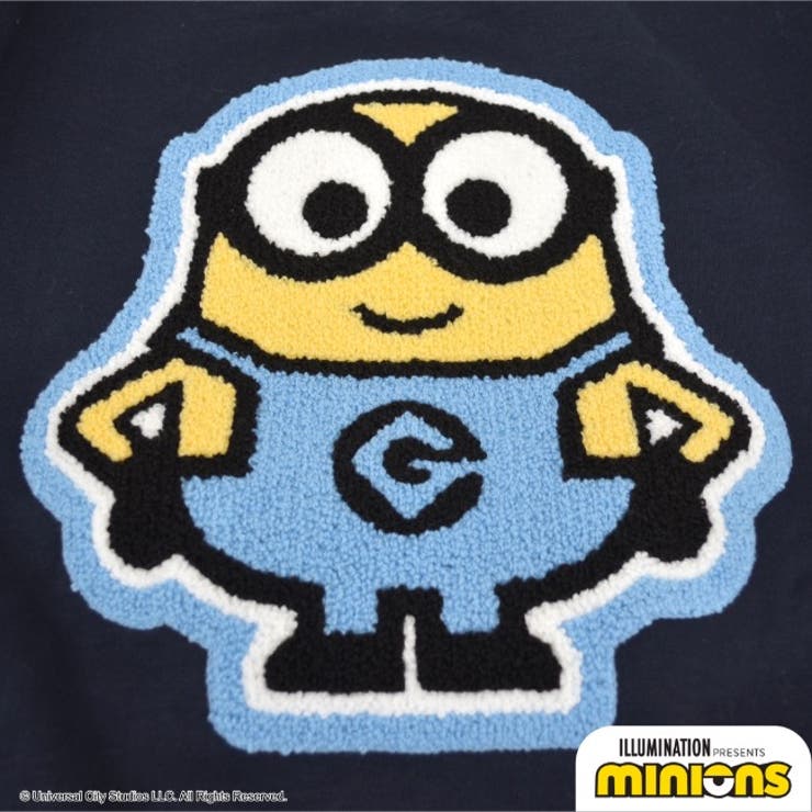 ミニオン 裏起毛 トレーナー 秋冬 ミニオンズ サガラ刺繍 スウェット | CharaBasket | 詳細画像5 