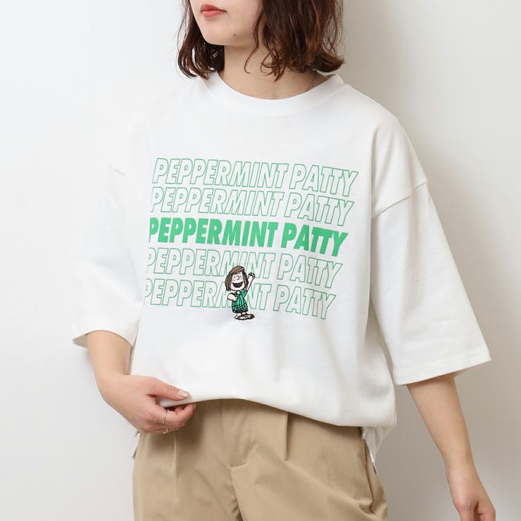 スヌーピー Tシャツ ドロップショルダー | CharaBasket | 詳細画像1 