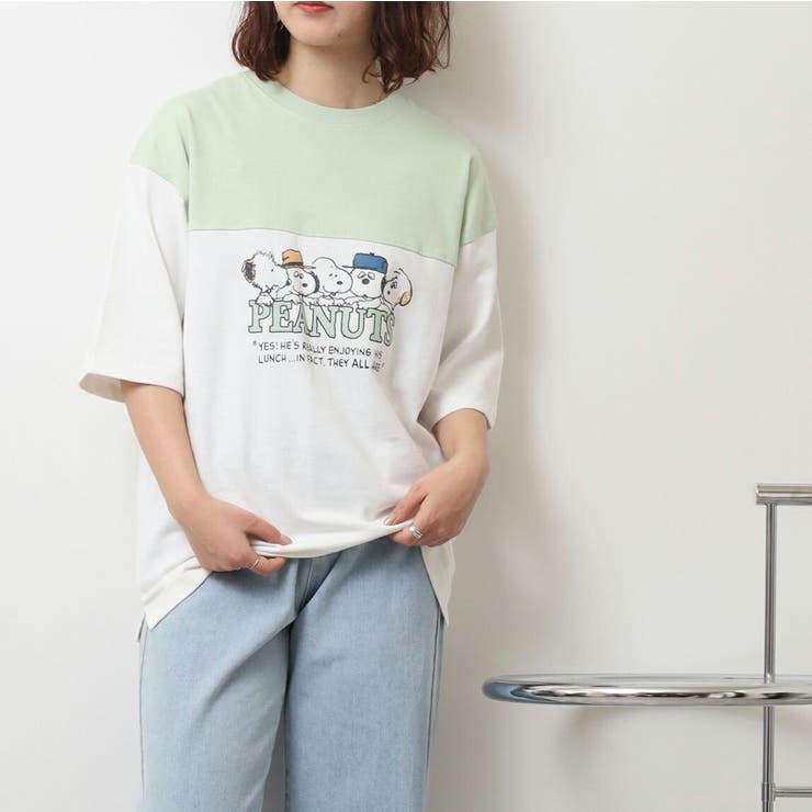 スヌーピー Tシャツ ドロップショルダー | CharaBasket | 詳細画像2 