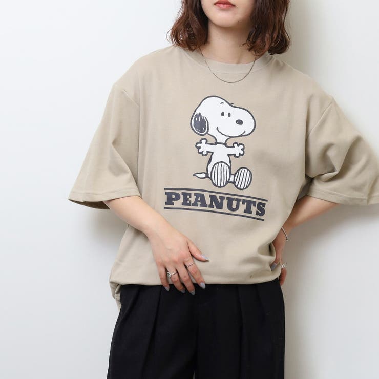 スヌーピー アイス 接触 冷感 半袖 Tシャツ SNOOPY PEANUTS | CharaBasket | 詳細画像1 