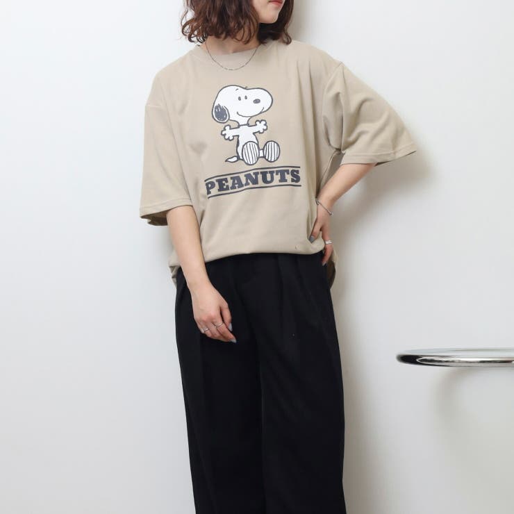 スヌーピー アイス 接触 冷感 半袖 Tシャツ SNOOPY PEANUTS | CharaBasket | 詳細画像3 