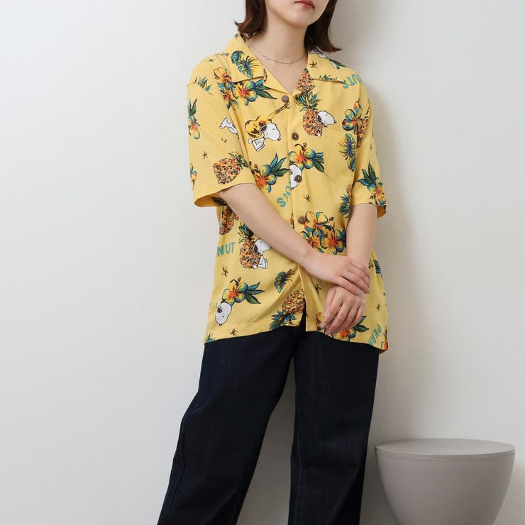 スヌーピー アロハ シャツ | CharaBasket | 詳細画像2 