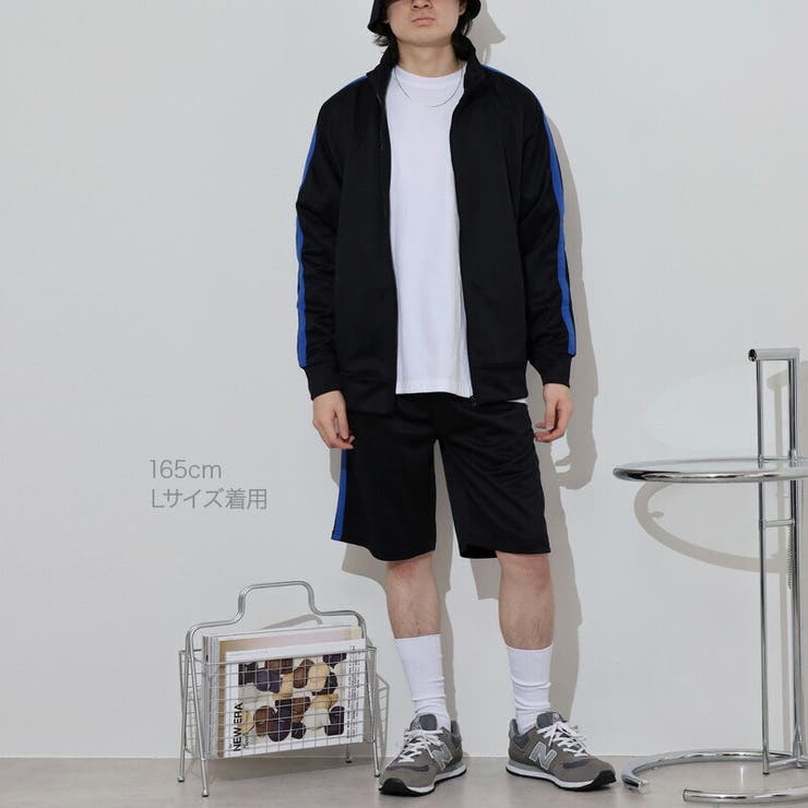 ジャージ ライン ハーフ パンツ ボトムス 部屋着 ルームウェア トレーニング | CharaBasket | 詳細画像4 