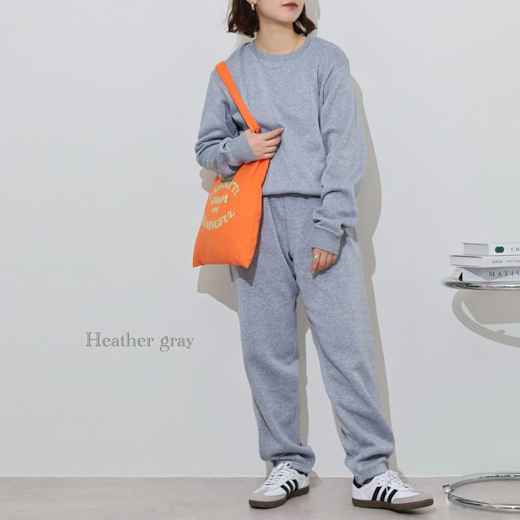 裏起毛 無地 スウェット 上下セット セットアップ ルームウェア