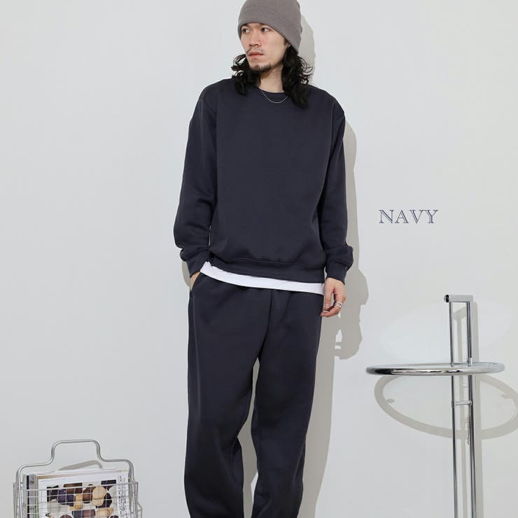 裏起毛 無地 スウェット 上下セット セットアップ ルームウェア