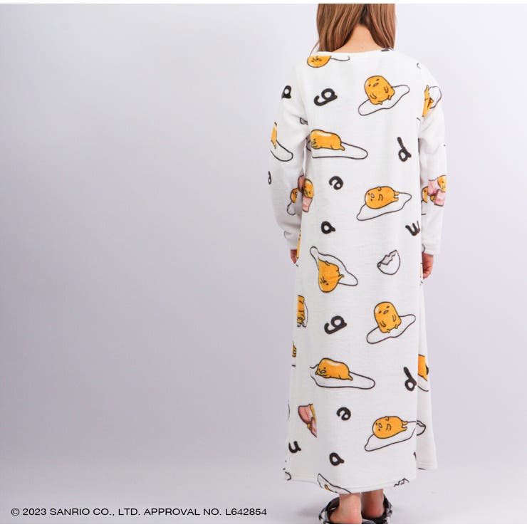 ぐでたま  ワンピース 長袖 プリント 部屋着 | CharaBasket | 詳細画像3 