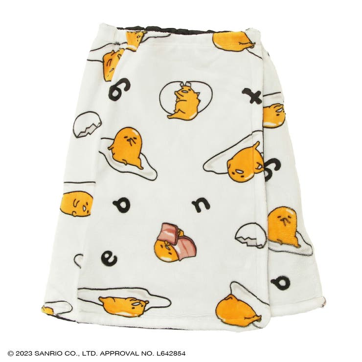 ぐでたまサンリオスカートひざ掛けブランケットポンチョフリース3WAY防寒sanrio