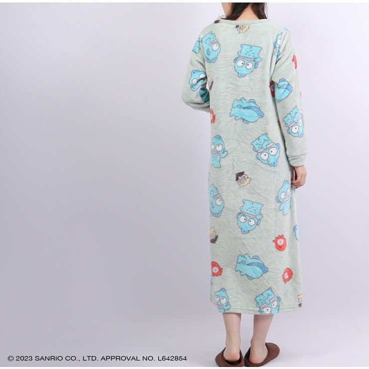 当社の ハンギョドン ワンピース 部屋着[品番 プリント 長袖 帽子