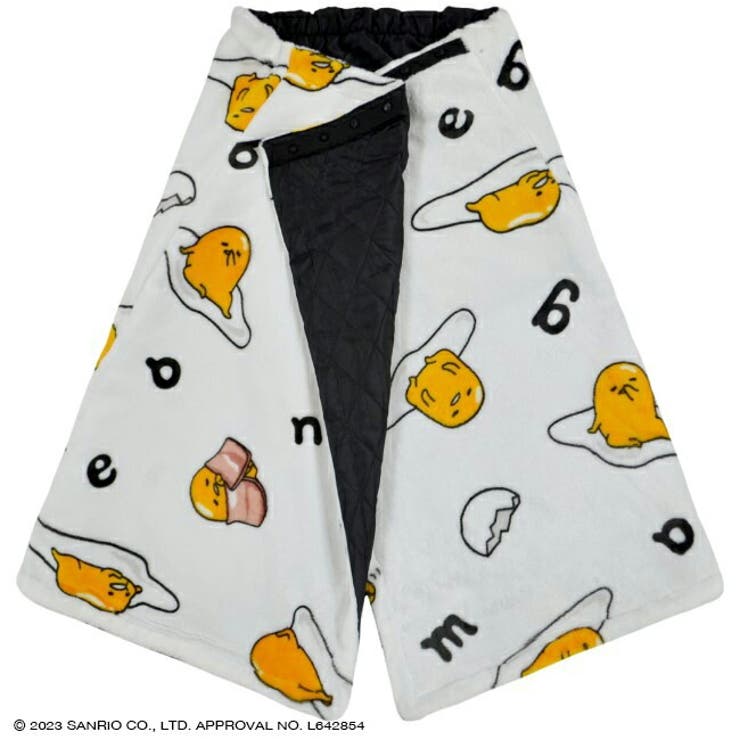 ぐでたまサンリオスカートひざ掛けブランケットポンチョフリース3WAY防寒sanrio