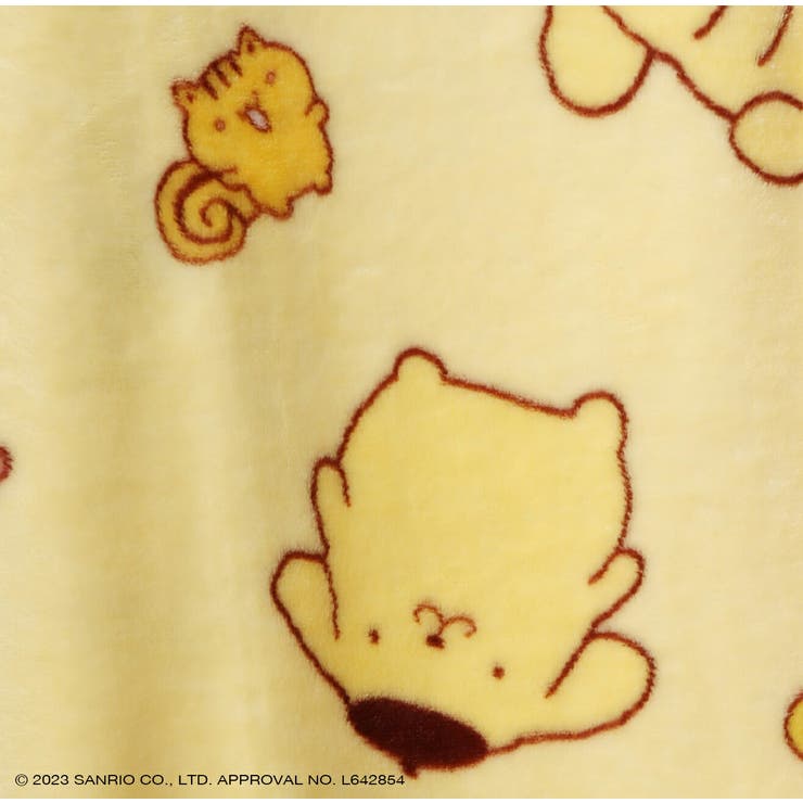 ポムポムプリン ワンピース 長袖 プリント 部屋着 サンリオ