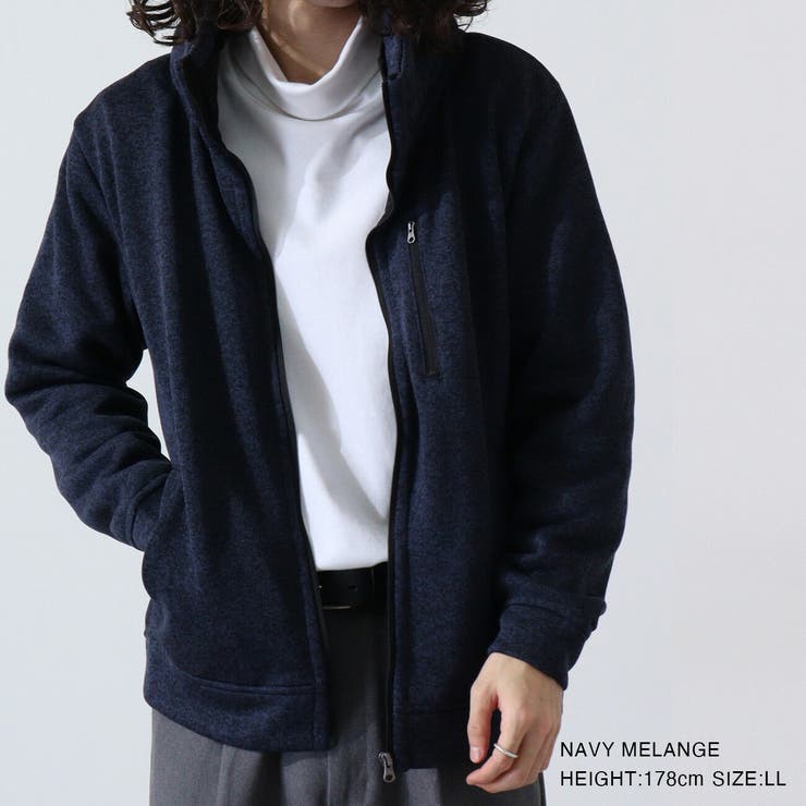 ニットフリース ボリュームネック 防風 | CharaBasket【MEN】 | 詳細画像5