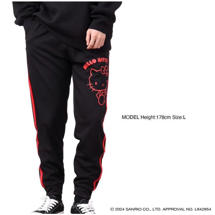 ハローキティ  ジョガー パンツ 部屋着 スポーツ サンリオ キャラクターズ | CharaBasket | 詳細画像4 