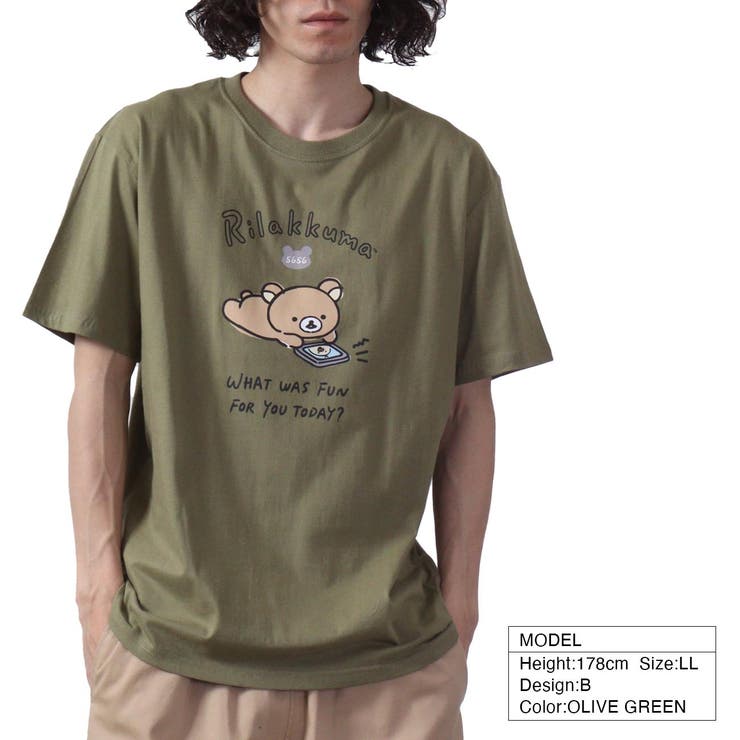 リラックマ サンエックス Tシャツ 半袖 トップス プリント San-X | CharaBasket | 詳細画像6 