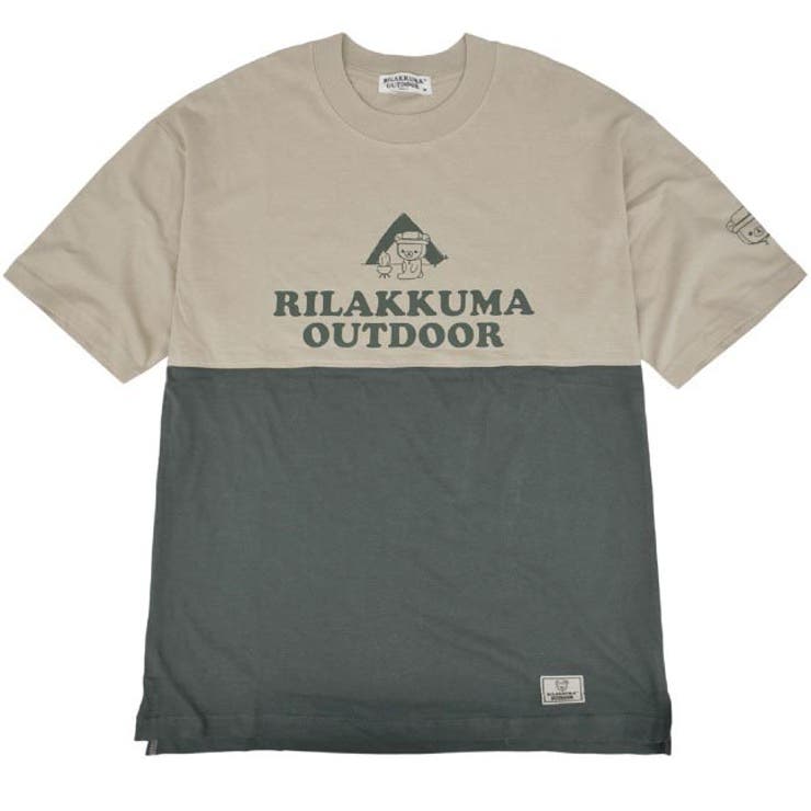 リラックマ アウトドア ドロップショルダー Tシャツ 半袖 Rilakkuma | CharaBasket | 詳細画像11 