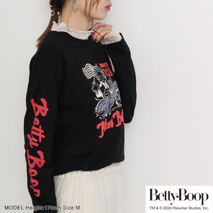 ベティ 長袖 Tシャツ 春秋 カジュアル ベティブープ アメカジ