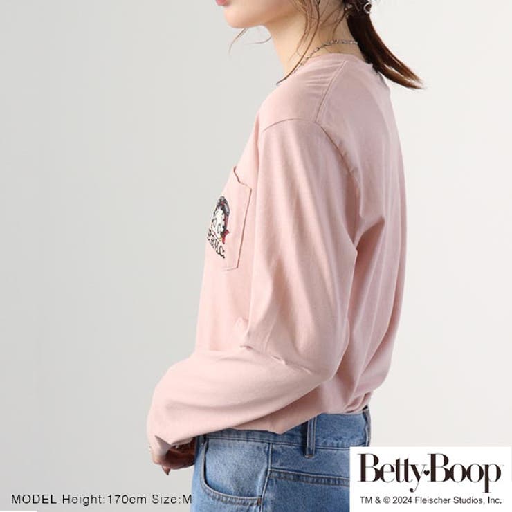 ベティ 長袖 Tシャツ 春秋 カジュアル ベティブープ アメカジ
