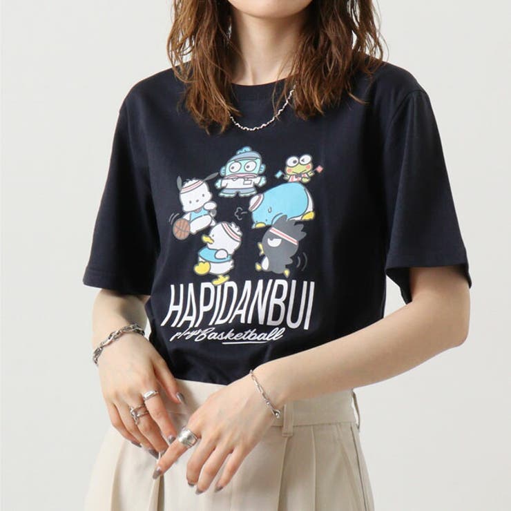 はぴだんぶい Tシャツ 半袖 プリント M L LL サンリオ キャラクターズ | CharaBasket | 詳細画像1 