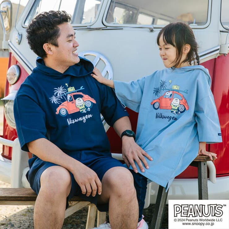 スヌーピー Tパーカー 半袖 | CharaBasket | 詳細画像1 