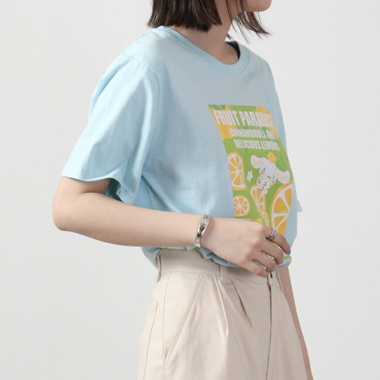 シナモロール  Tシャツ 半袖 Tシャツ フルーツ サンリオ キャラクターズ | CharaBasket | 詳細画像2 