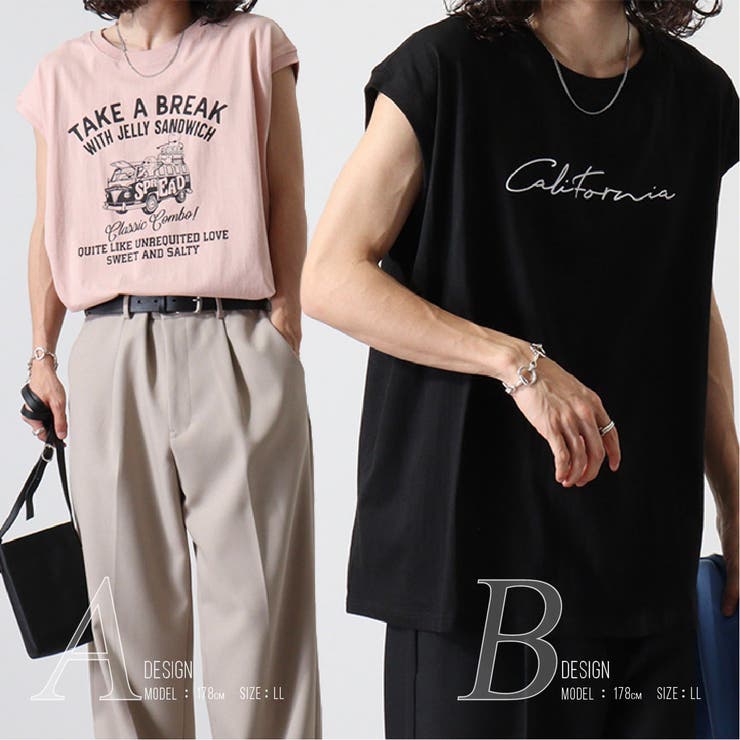 Tシャツ ノースリーブ ストリート | CharaBasket | 詳細画像2 