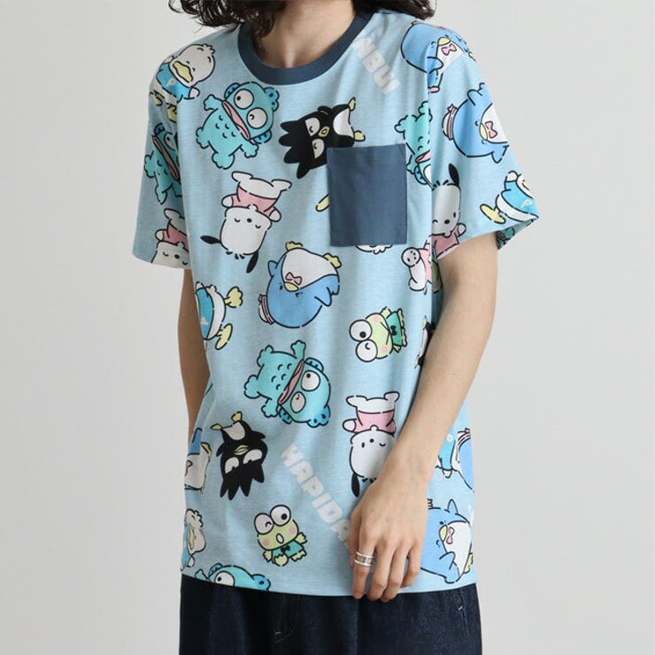 はぴだんぶい Tシャツ 総柄 | CharaBasket | 詳細画像1 