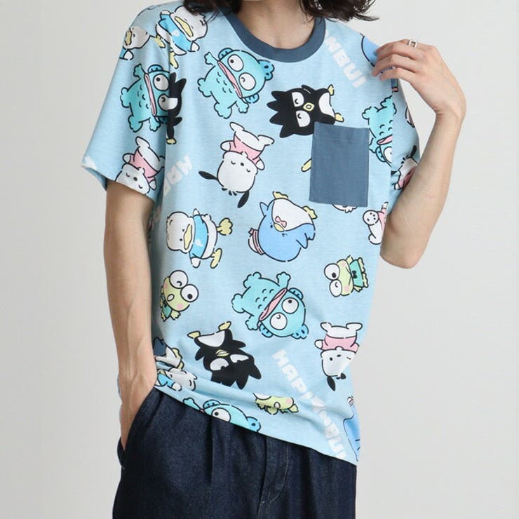 はぴだんぶい Tシャツ 総柄 | CharaBasket | 詳細画像2 