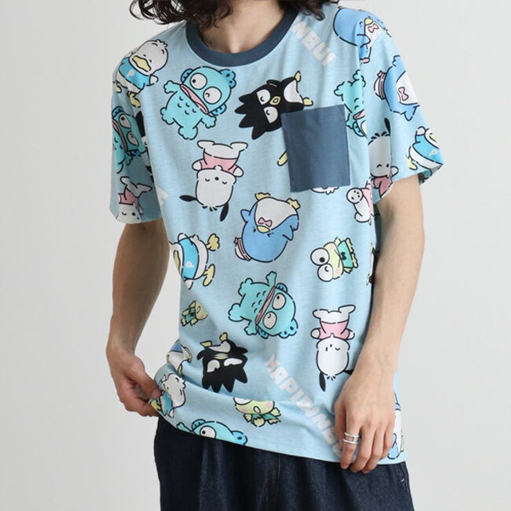 はぴだんぶい Tシャツ 総柄 | CharaBasket | 詳細画像3 