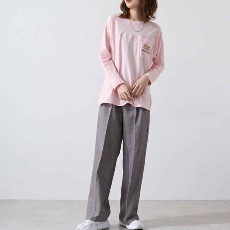 リラックマ チュニック 長袖 Tシャツ 春夏秋 San-x Rilakkuma | CharaBasket | 詳細画像4 