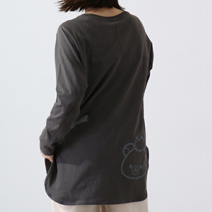 リラックマ チュニック 長袖 Tシャツ 春夏秋 San-x Rilakkuma | CharaBasket | 詳細画像8 