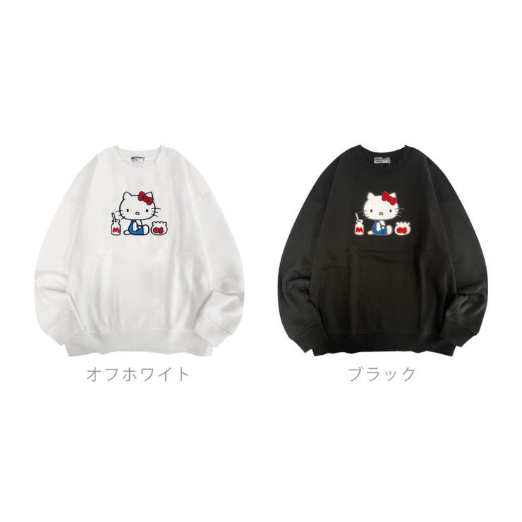 ハローキティ サガラ刺繍 裏起毛ビッグシルエット | CharaBasket | 詳細画像6 