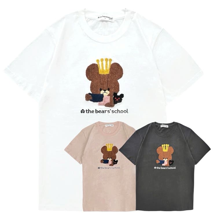 くまのがっこう サガラ刺 天竺 半袖 Tシャツ カットソー 春夏 絵本 | CharaBasket | 詳細画像2 
