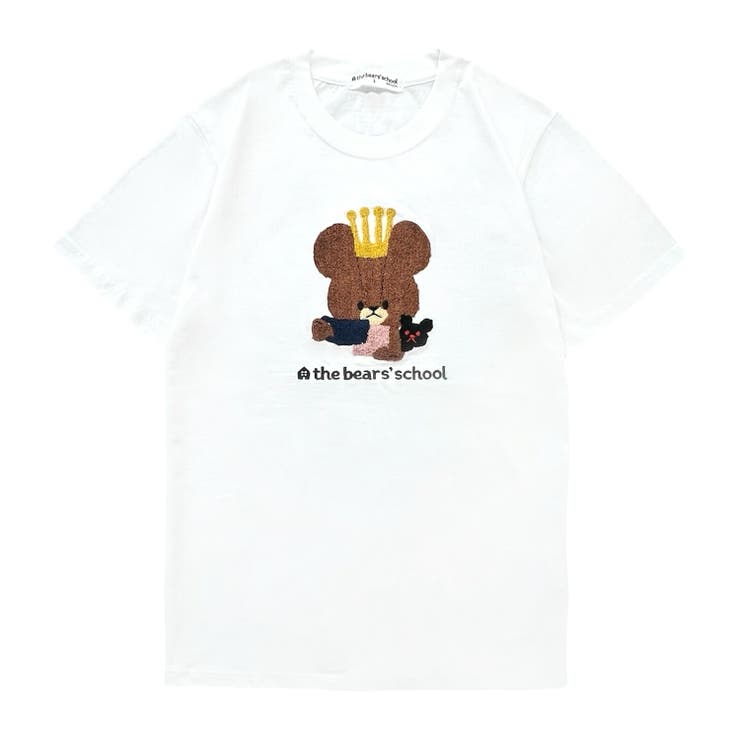 くまのがっこう サガラ刺 天竺 半袖 Tシャツ カットソー 春夏 絵本 | CharaBasket | 詳細画像3 