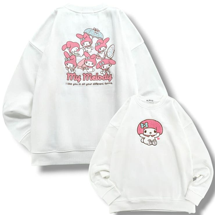 マイメロディ サガラ刺繍 裏起毛 | CharaBasket | 詳細画像1 