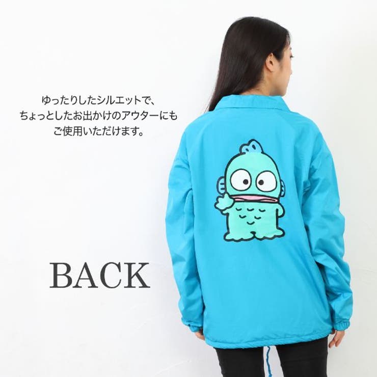 サンリオキャラクターズスポーツハンギョドンプリントコーチジャケット