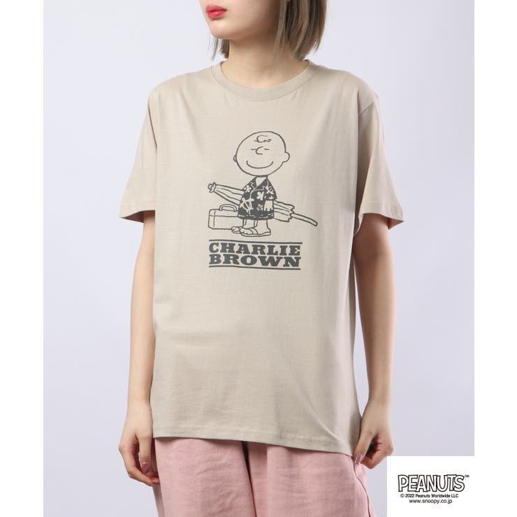 Tシャツ(半袖/袖なし)ミューズドゥーズィエムクラス シュタンバウム チャーリー ブラウン Tシャツ