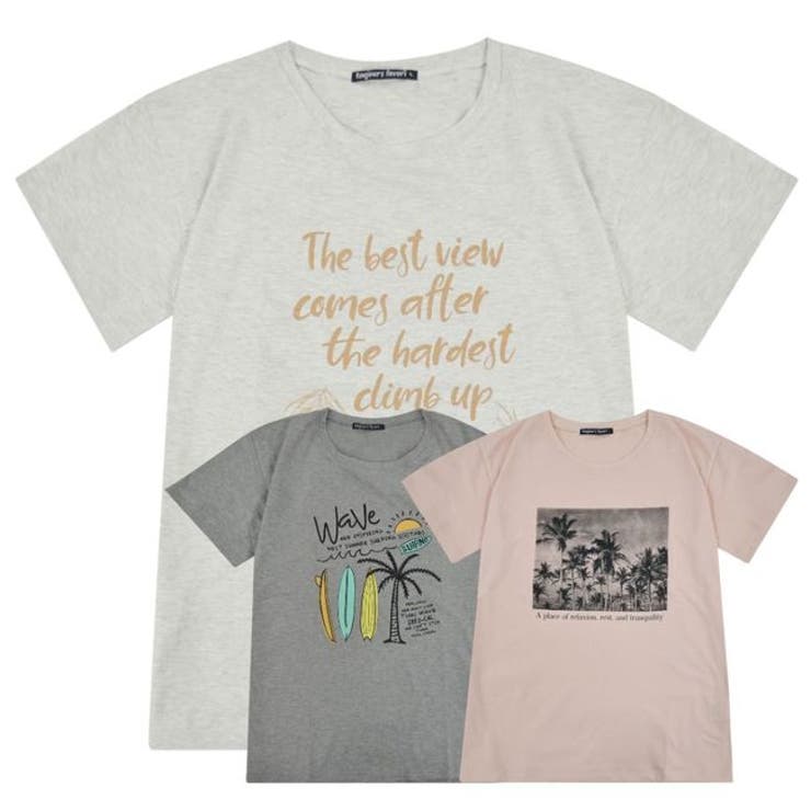 レディース プリント 半袖 Tシャツ 天竺 夏 サーフ 海 英字 シンプル[品番：YSDW0002206]｜CharaBasket（キャラバスケット）の レディースファッション通販｜SHOPLIST（ショップリスト）